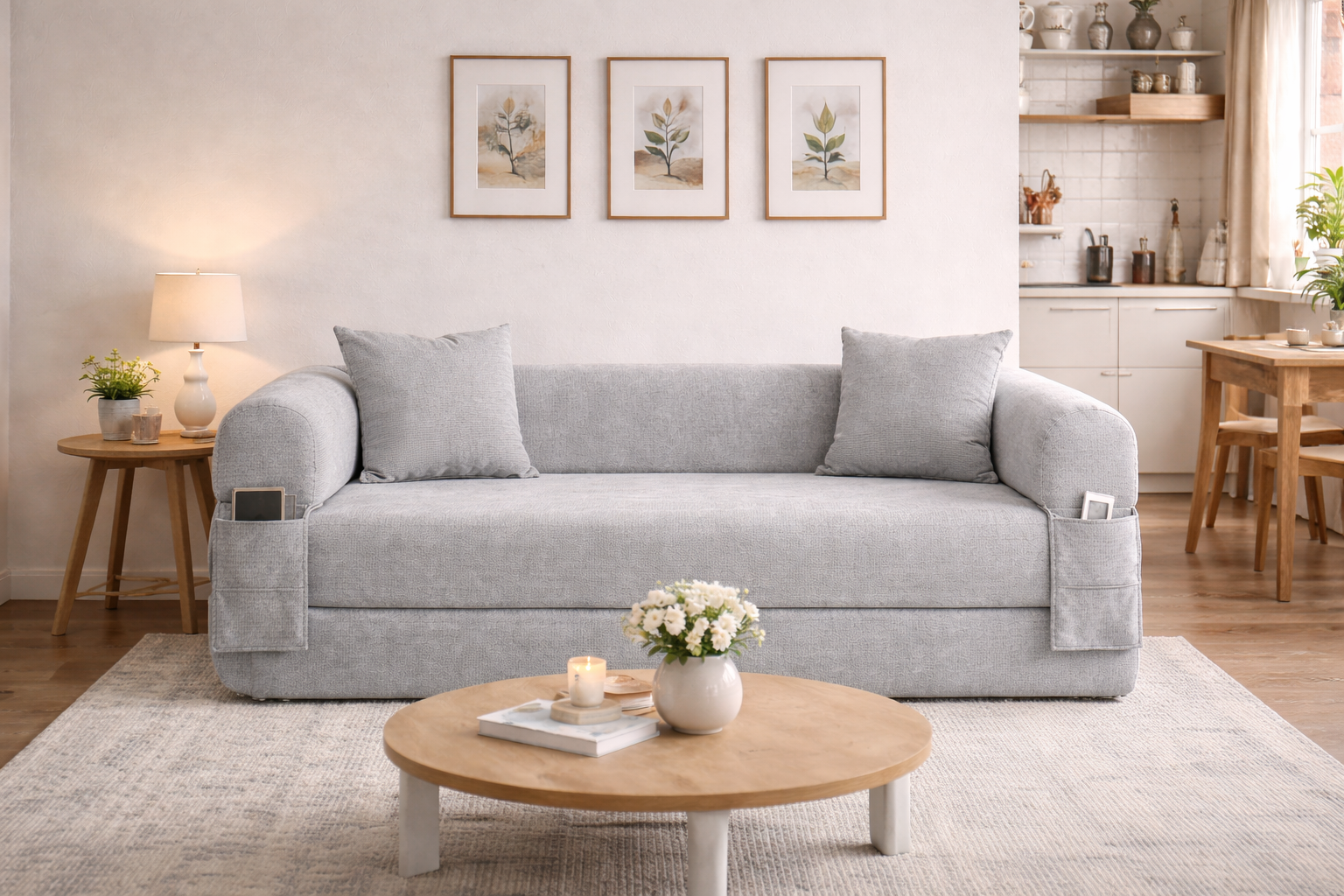 SOFÁ CAMA "OMEGA" GRIS