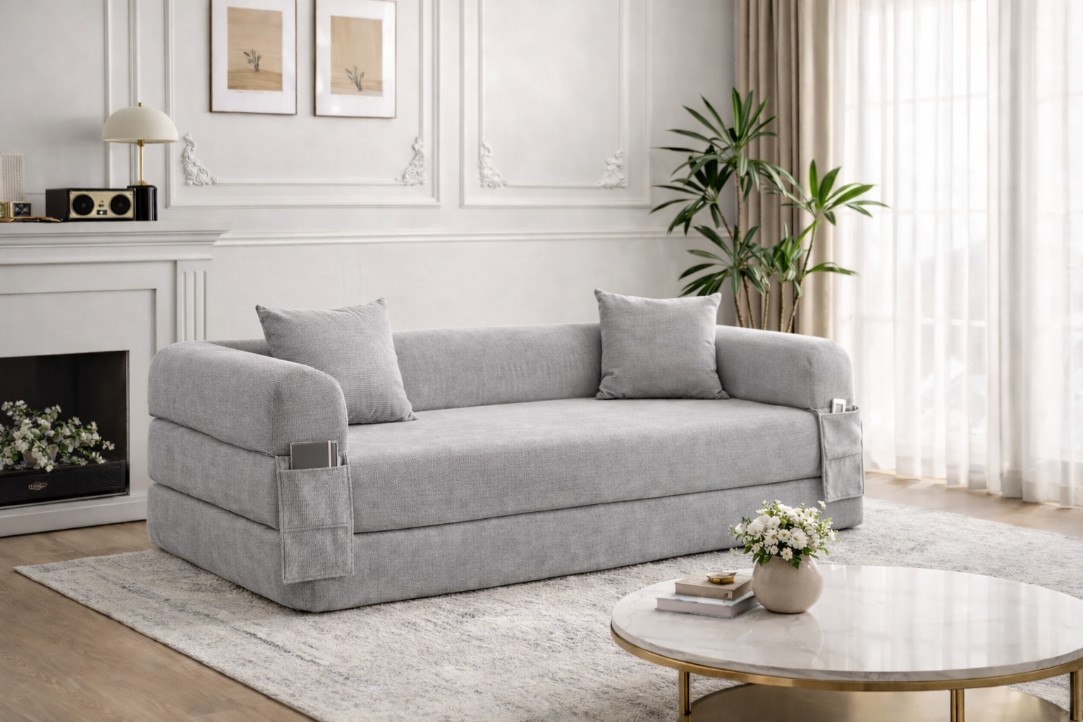 SOFÁ CAMA "OMEGA" BEIGE