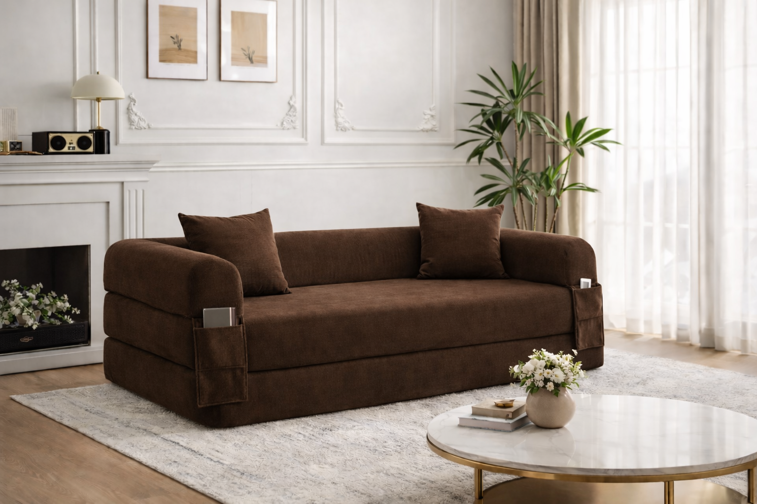 SOFÁ CAMA "OMEGA" BEIGE