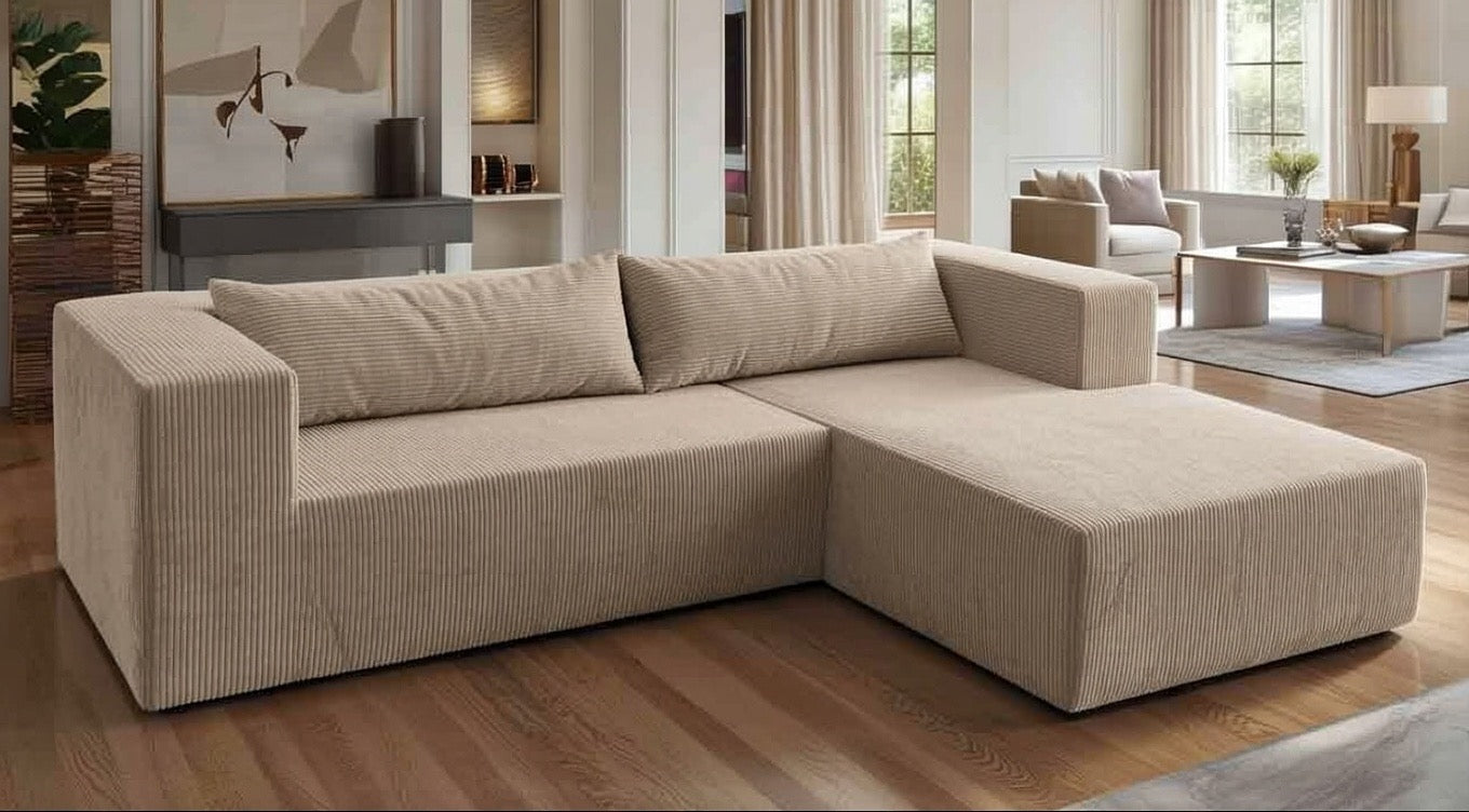 SOFÁ L "ROMA" BEIGE